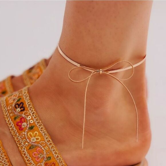 New FREE PEOPLE Bow Anklet - Picture 9 of 10
